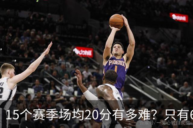 15个赛季场均20分有多难？只有6人能进入榜单，詹姆斯23季历史第一，乔丹科比压线入选
